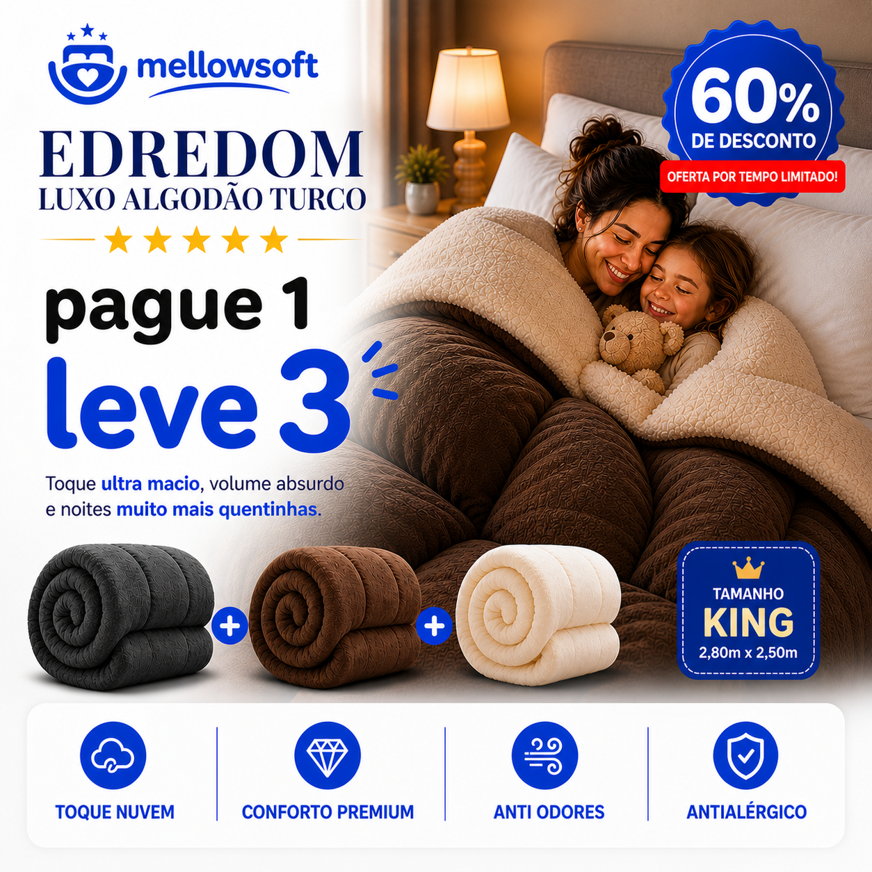 MellowSoft™ Edredom Premium