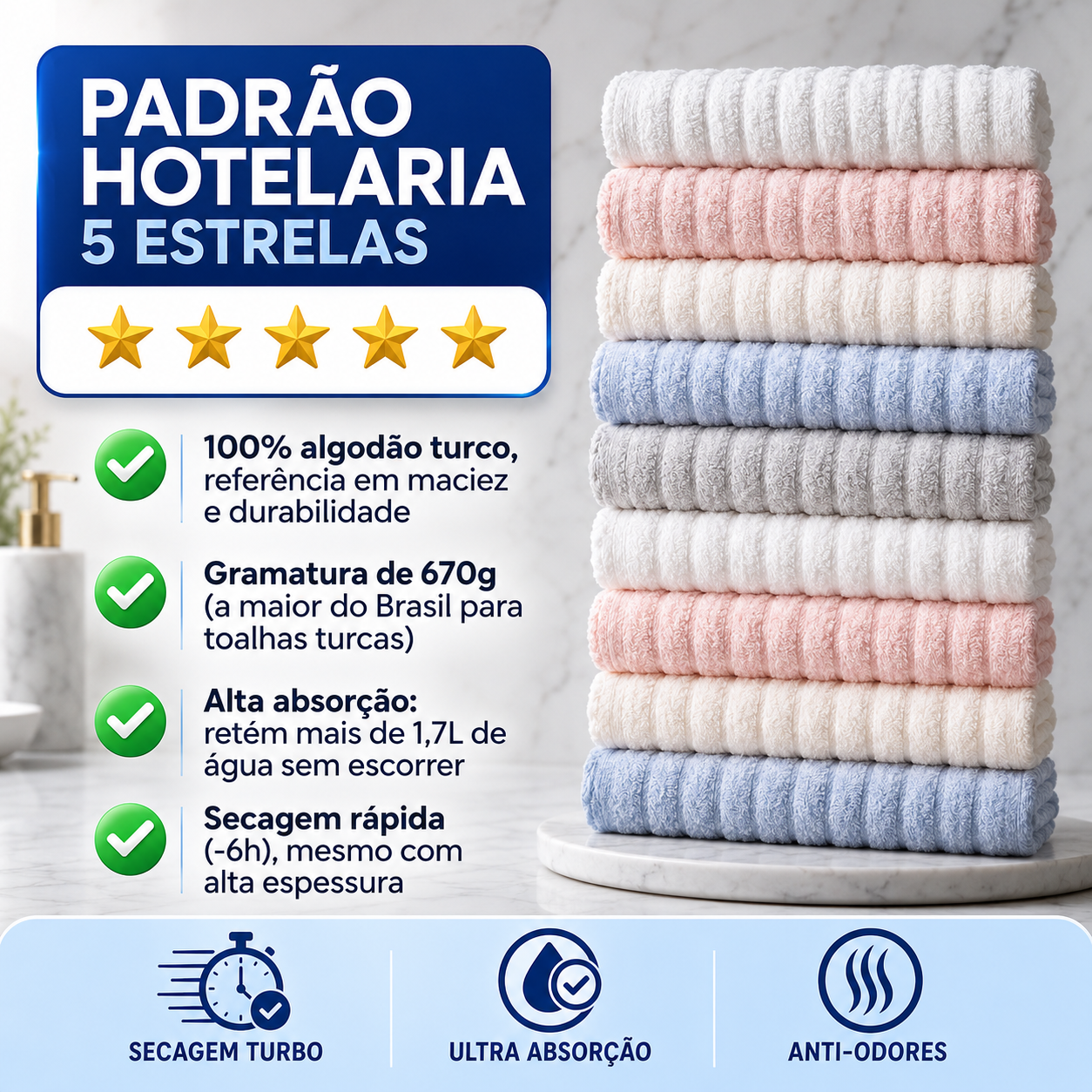 CloudSoft™ Toalhas Premium