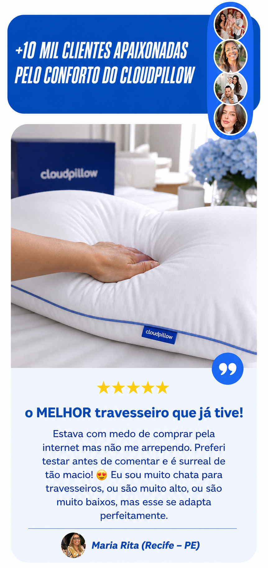 CloudPillow™ Travesseiro Nuvem