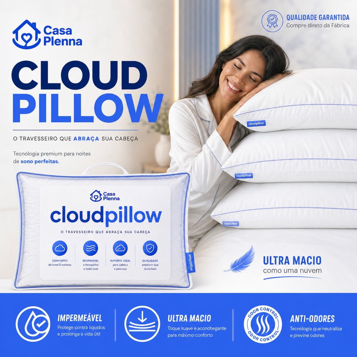 CloudPillow™ Travesseiro Nuvem