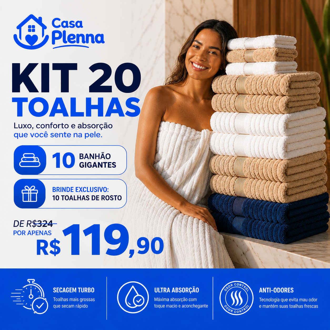 CloudSoft™ Toalhas Premium