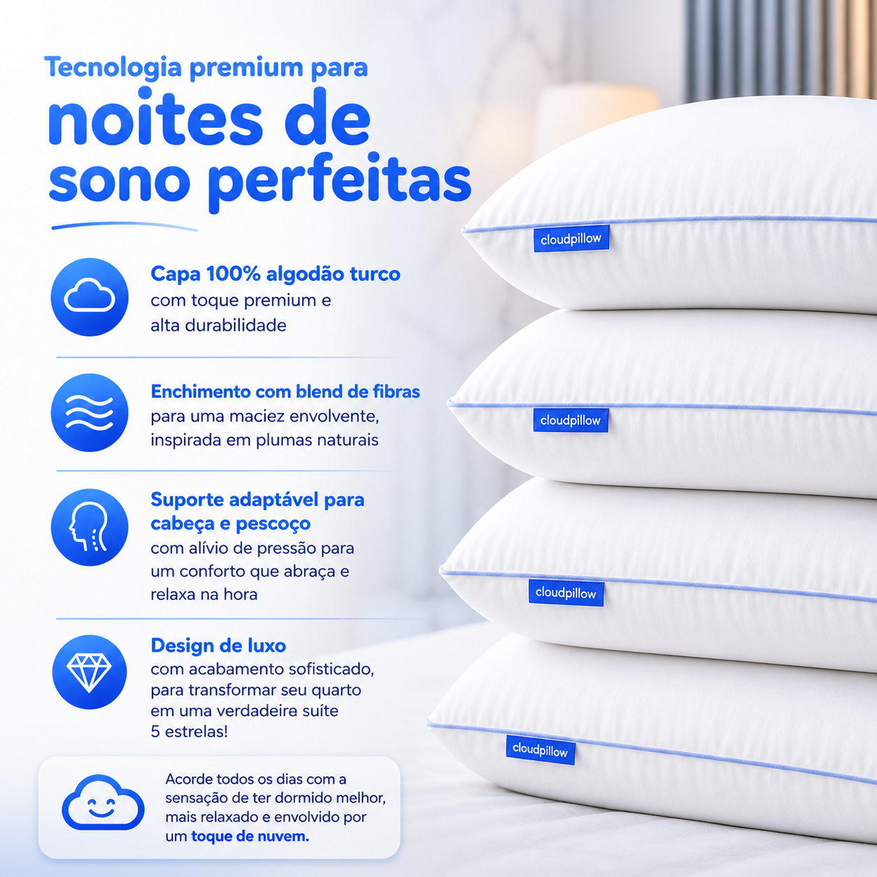 CloudPillow™ Travesseiro Nuvem