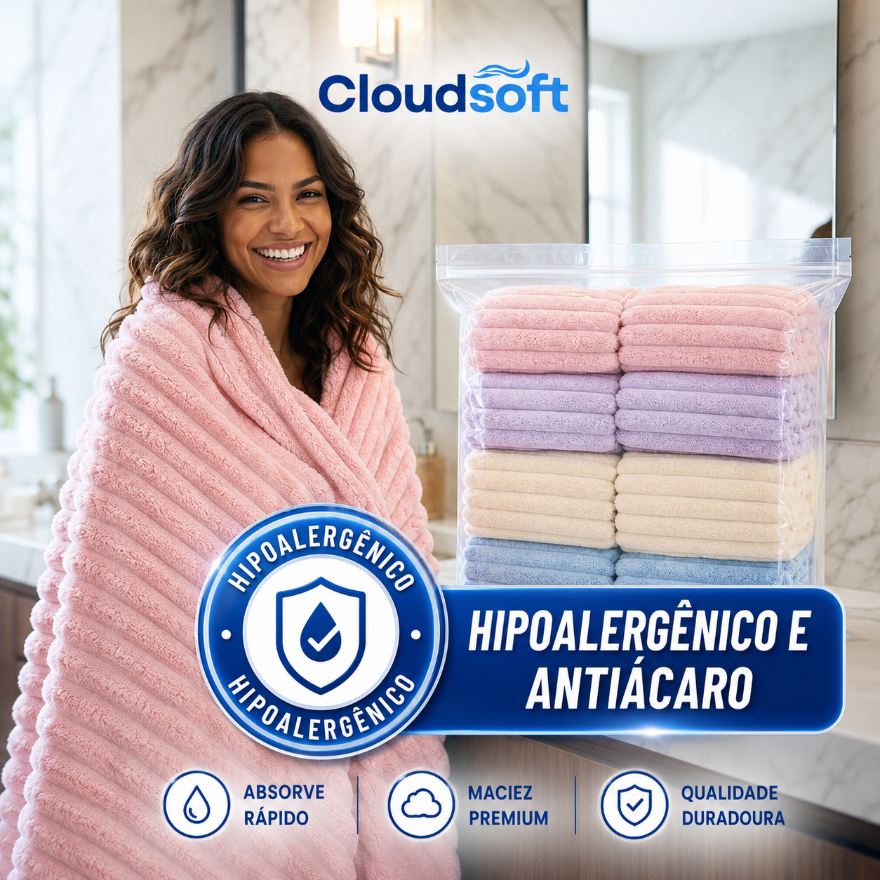 Foto 6 de CloudSoft™ Toalhas Premium