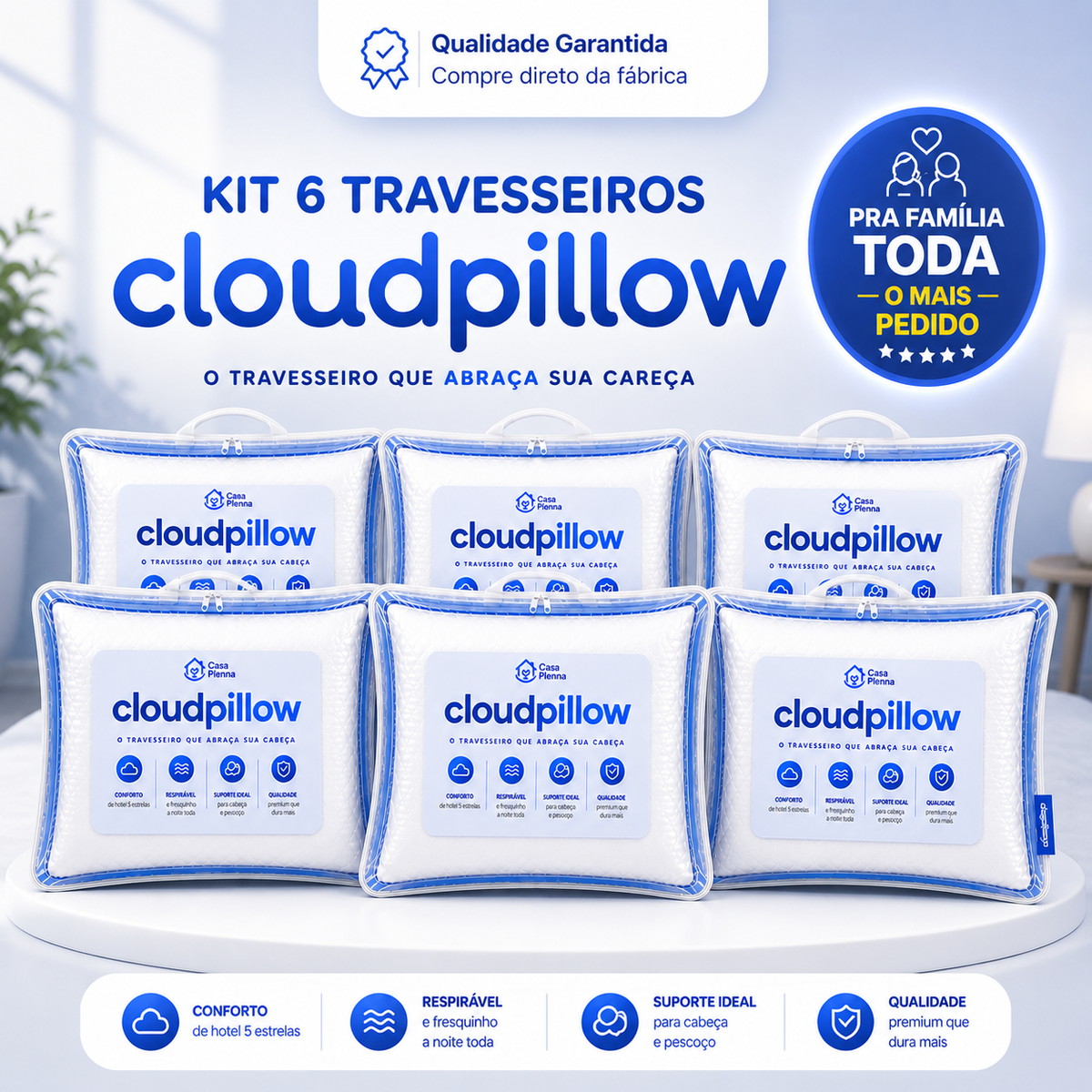 Foto 4 de CloudPillow™ Travesseiro Nuvem