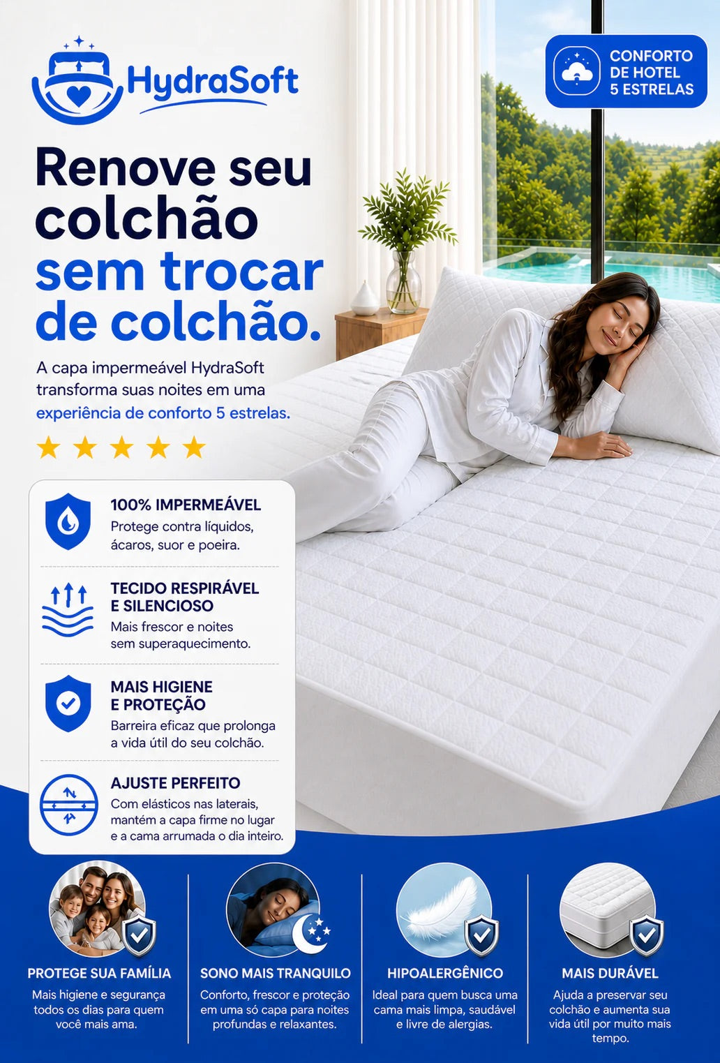 HydraSoft™ Jogo de Cama